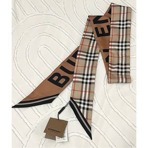 BURBERRY Reversible Silk Scarf